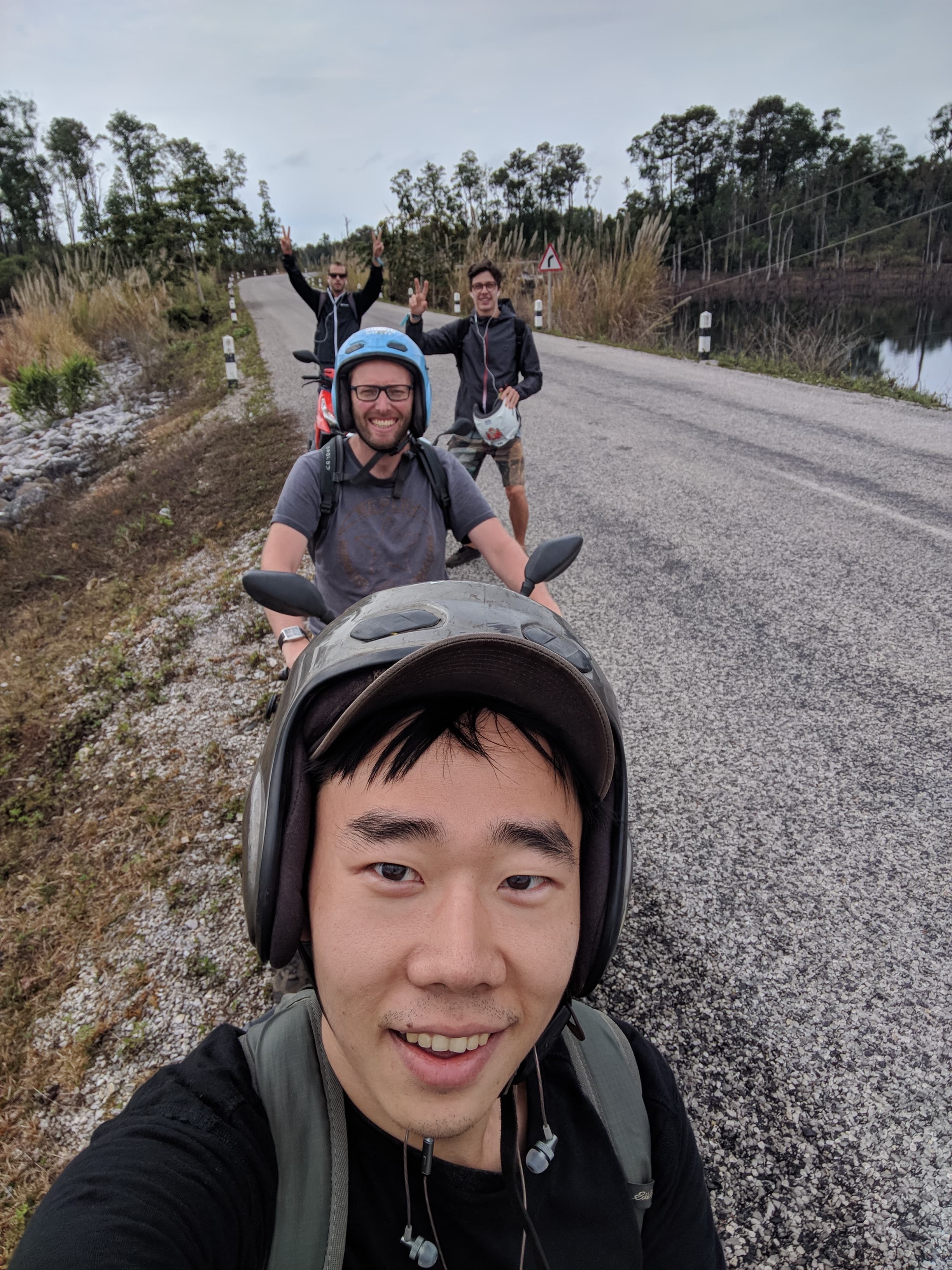 Road selfie